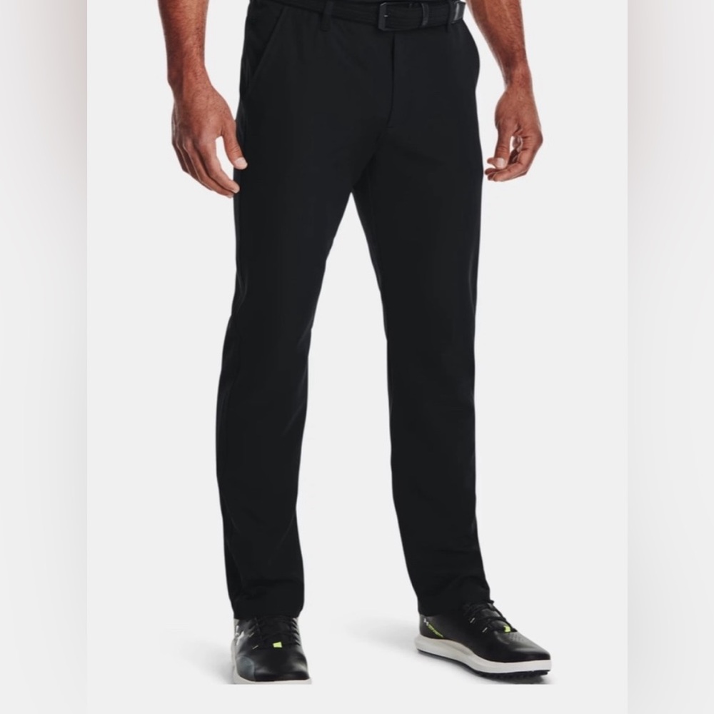 Under Armour Drive Black Light Stretchy Water-Repellent Golf Pants Sz 38 / 32